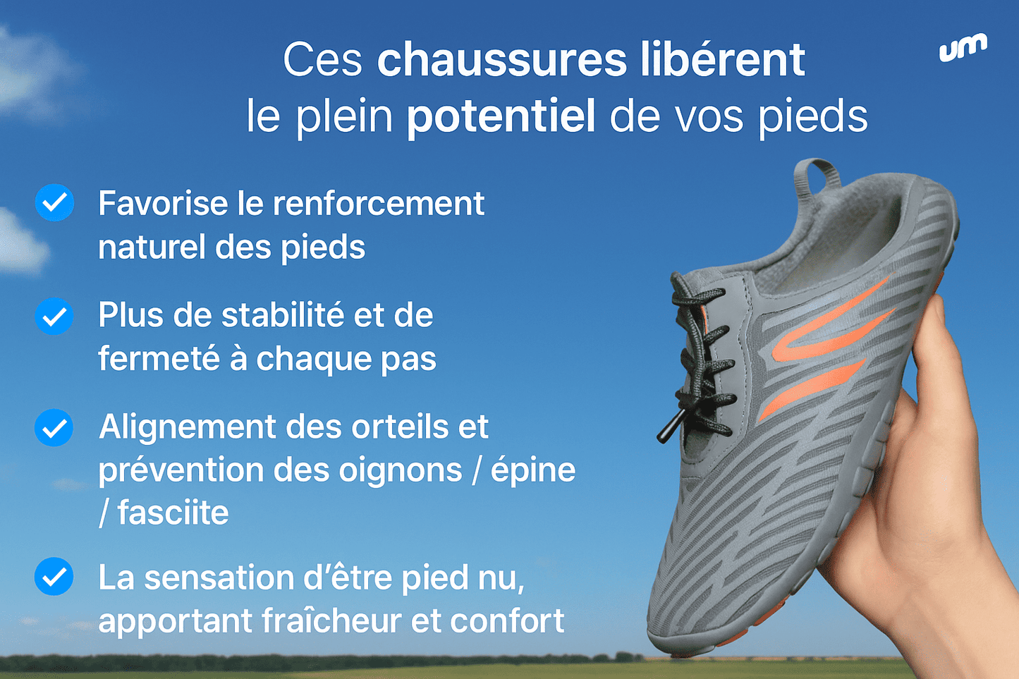 Chaussure Technologique Terra Max – Confort extrême, Ultra légère, Barefoot et Orthopédique